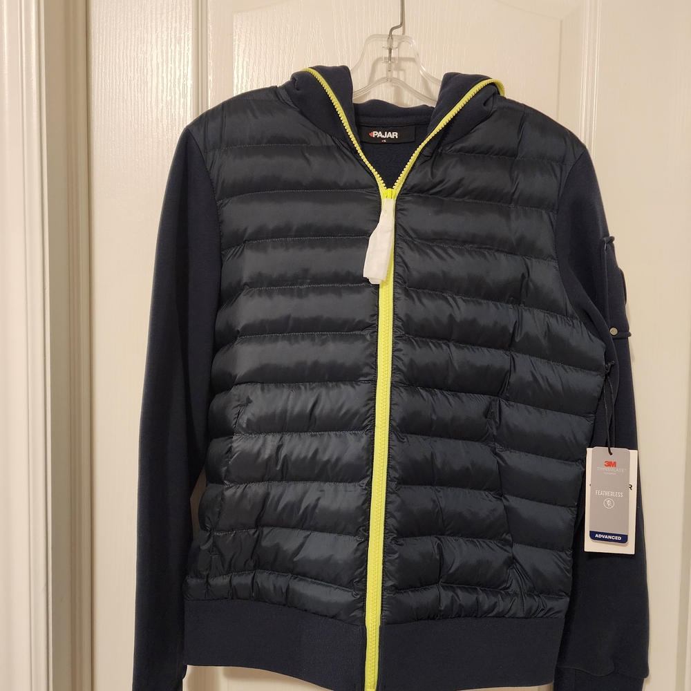 Pajar Navy and Neon Yellow Men's Jacket